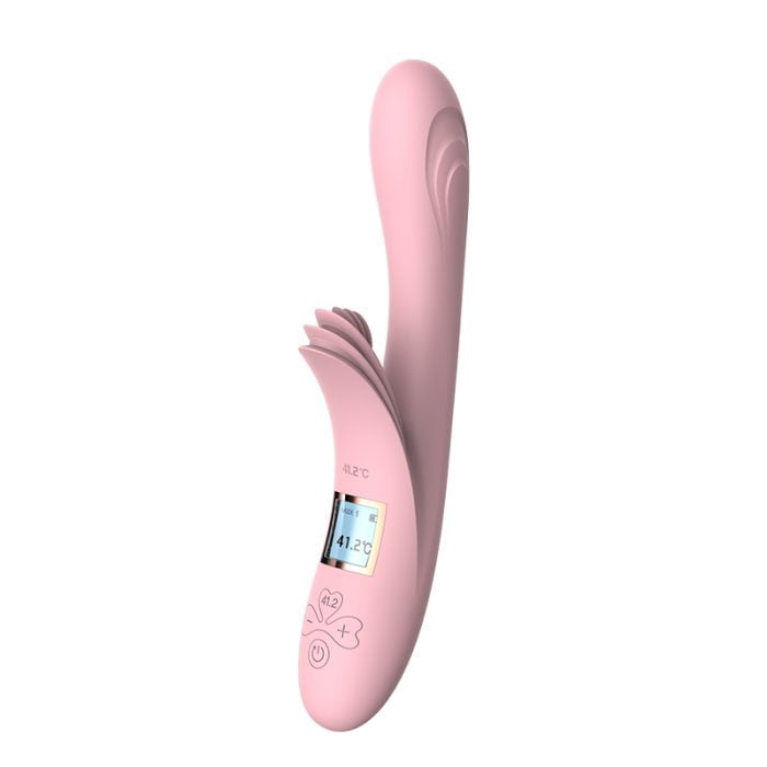 Vibrador com Estimulador de Clitóris com Aquecimento e 10 Modos de Vibração Cod. XD1008