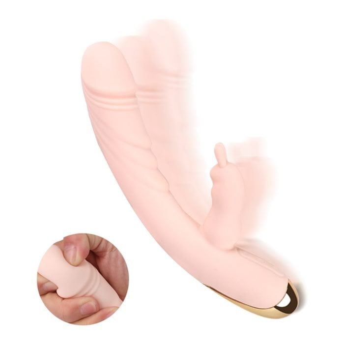 Vibrador com Estimulador de Clitóris com Aquecimento e 12 Modos de Vibração Recarregável Cod. BC 1069 - Image 5