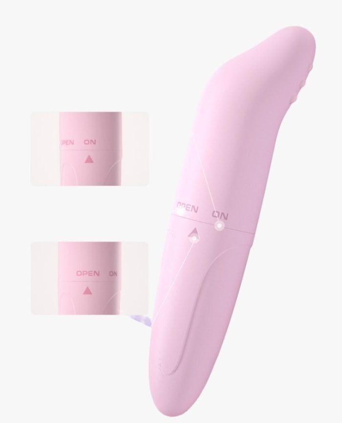 Vibrador Ponto G Golfinho LISO Vibração Única Forte a Pilha Cod. XD1022