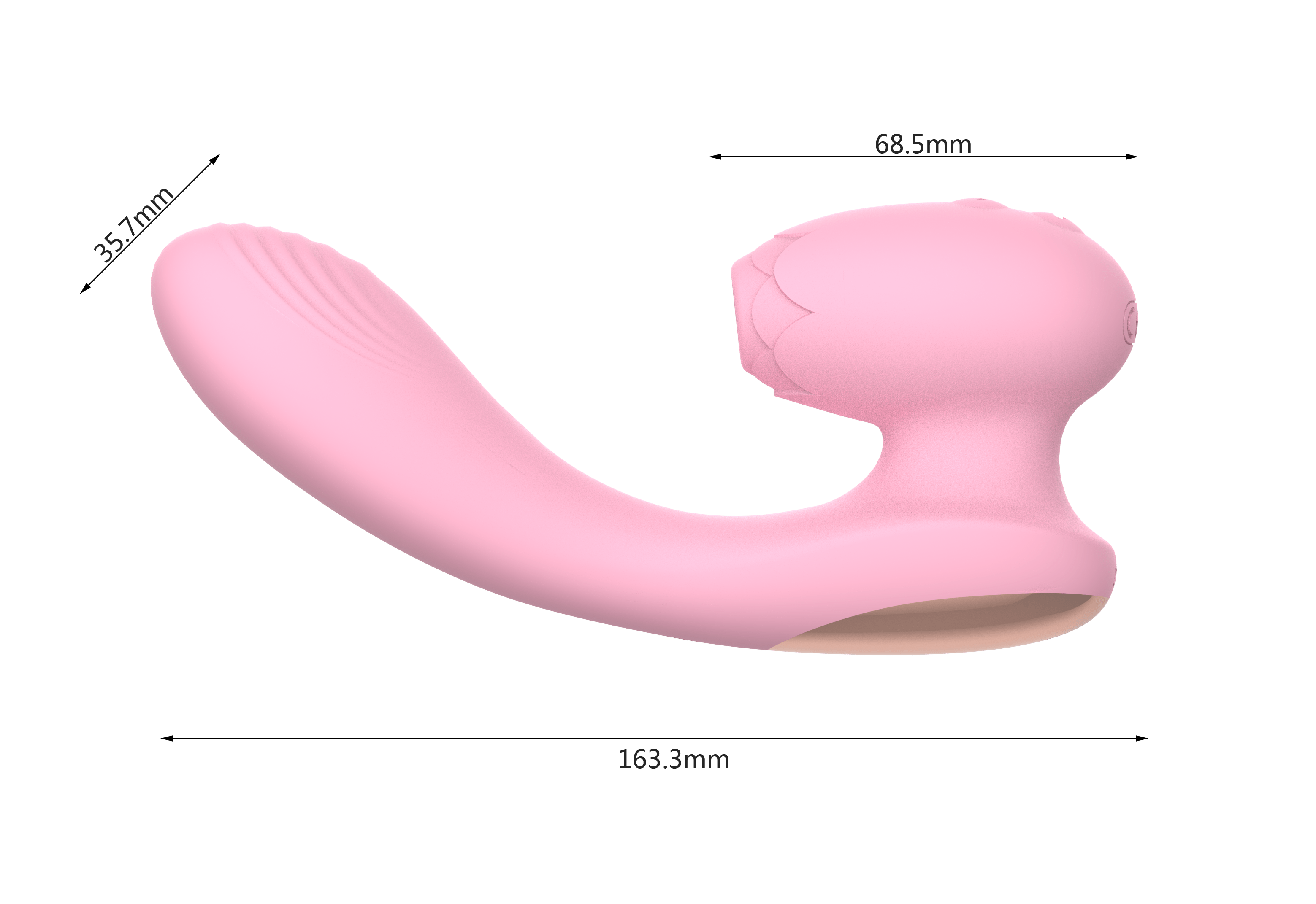 Vibrador com Estimulador de Clitóris com 12 Modos de Vibração e Pulsação Recarregável Cod BB 1001 - Imagem 2