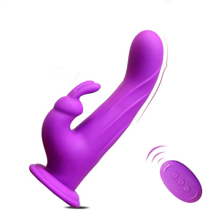 Vibrador Rabbit com 10 Modos de Vibração Recarregável com Controle Cod. NN 1002