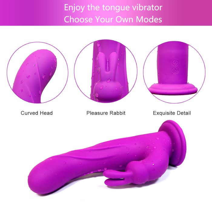 Vibrador Rabbit com 10 Modos de Vibração Recarregável com Controle Cod. NN 1002 - Image 3