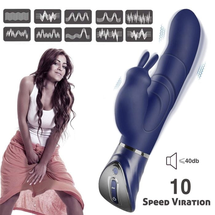 Vibrador Rabbit com 10 Modos de Vibração Recarregável Cod. NN 1001 - Image 3