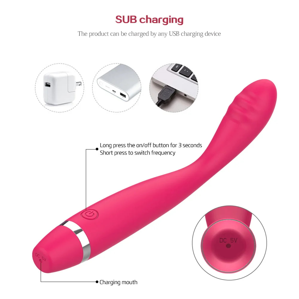 Vibrador com 10 Modos de Vibração Recarregável Cod. XJ 1019 - Imagem 3