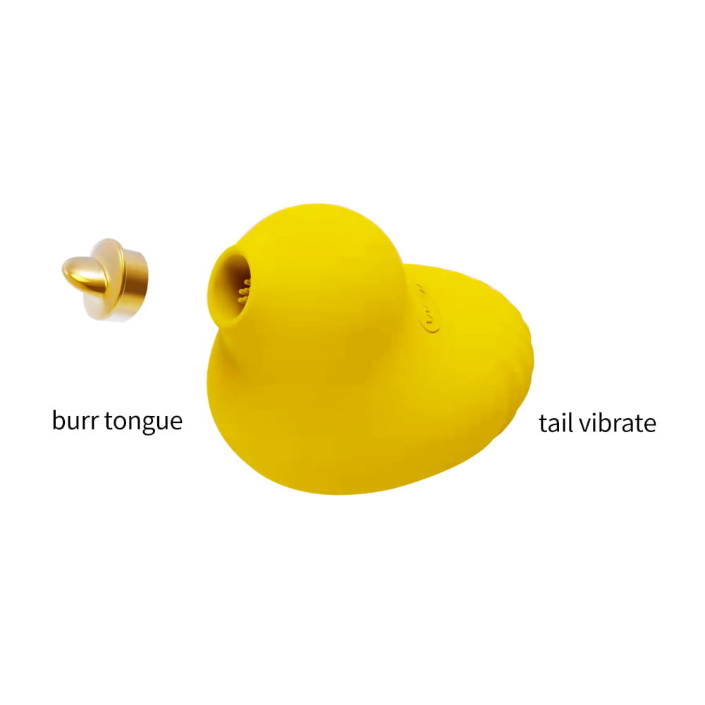 Pulsador de Clitóris Formato Patinho com 5 Modos de Pulsação e Vibração Recarregável Cod. XJ 1021 - Imagem 3