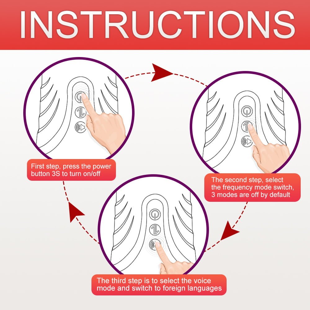 Masturbador Masculino com 12 Modos de Vibração Recarregável Cod. BC1080 - Imagem 3