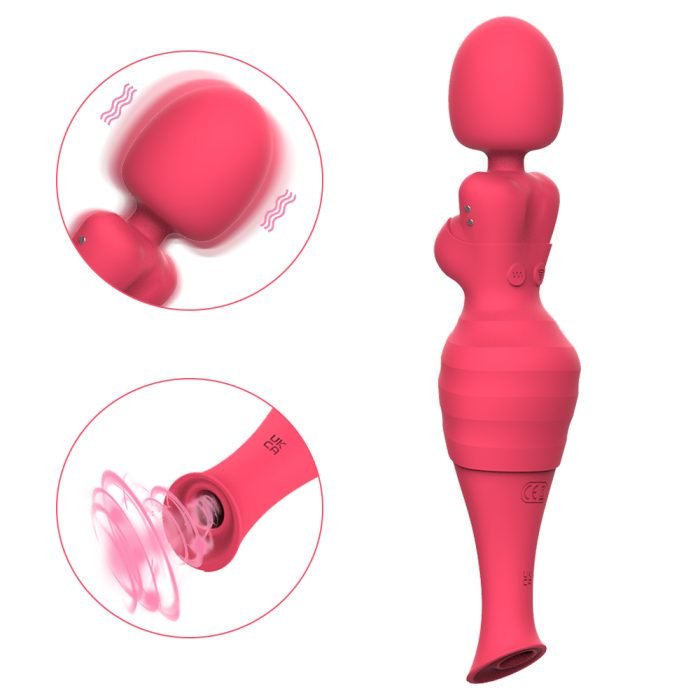 Vibrador Formato Boneca com 10 Modos de Vibração e Pulsação Recarregável Cod. XJ 1016