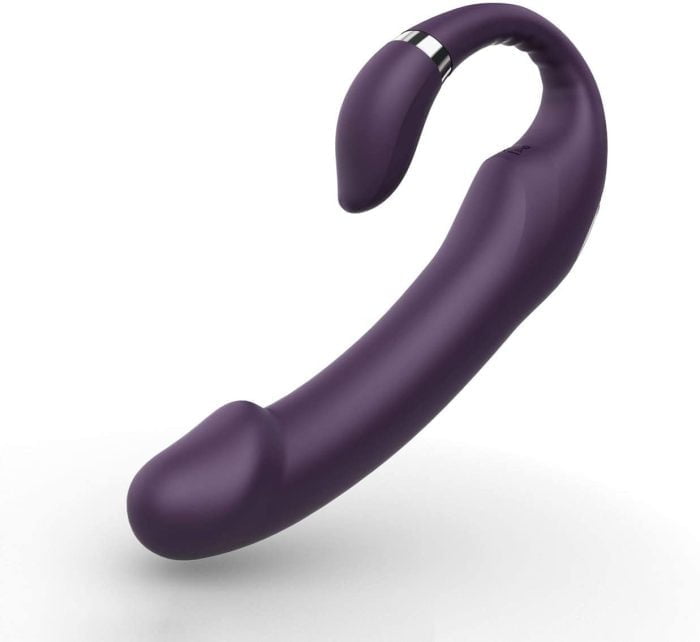 Vibrador de Casal Feminino com 10 Modos de Vibração Recarregável Cod. XH 1023 - Image 2