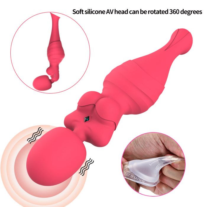 Vibrador Formato Boneca com 10 Modos de Vibração e Pulsação Recarregável Cod. XJ 1016 - Image 5