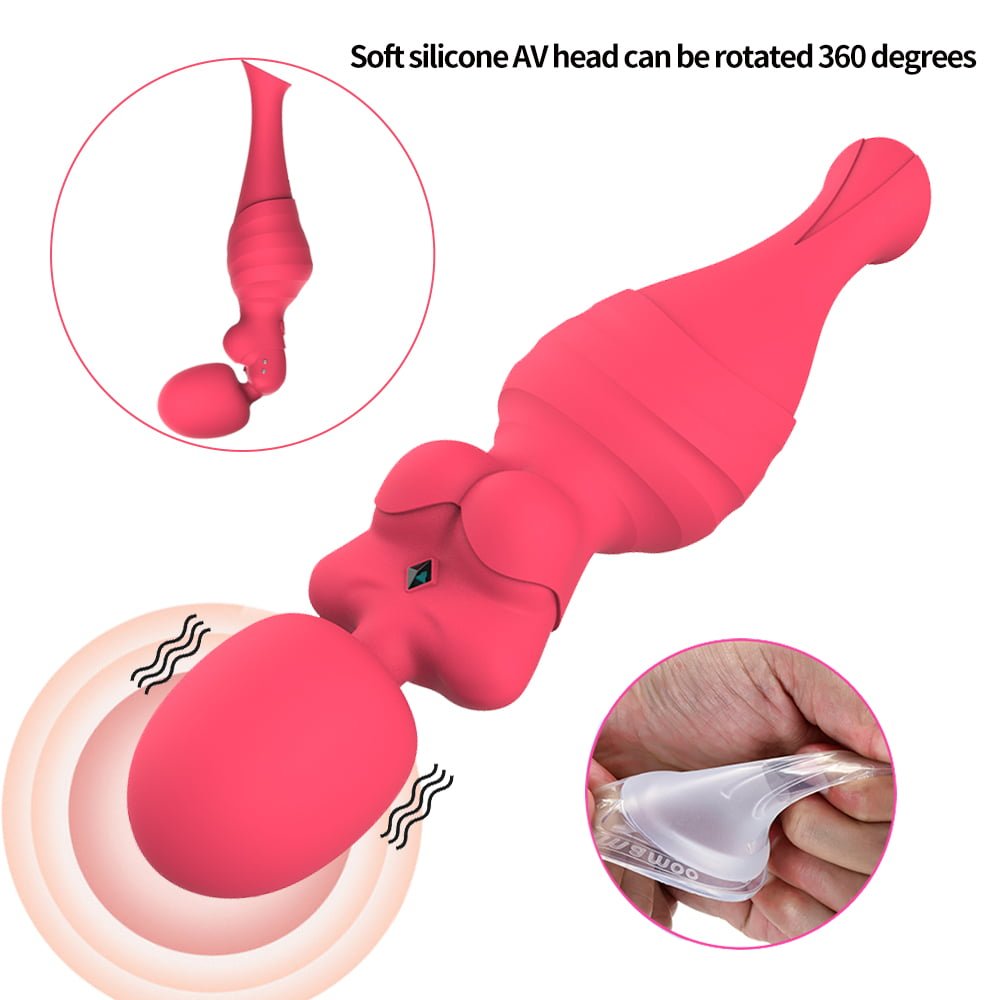 Vibrador Formato Boneca com 10 Modos de Vibração e Pulsação Recarregável Cod. XJ 1016 - Imagem 5