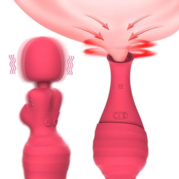 Vibrador Formato Boneca com 10 Modos de Vibração e Pulsação Recarregável Cod. XJ 1016 - Imagem 2