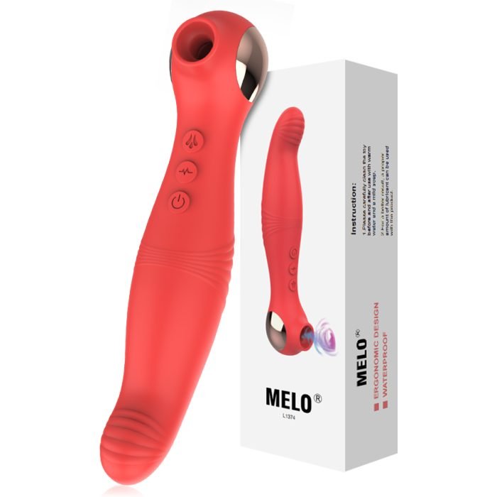 Vibrador Duplo com 12 Modos de Vibração e Pulsação  Recarregável Cod. BA1030