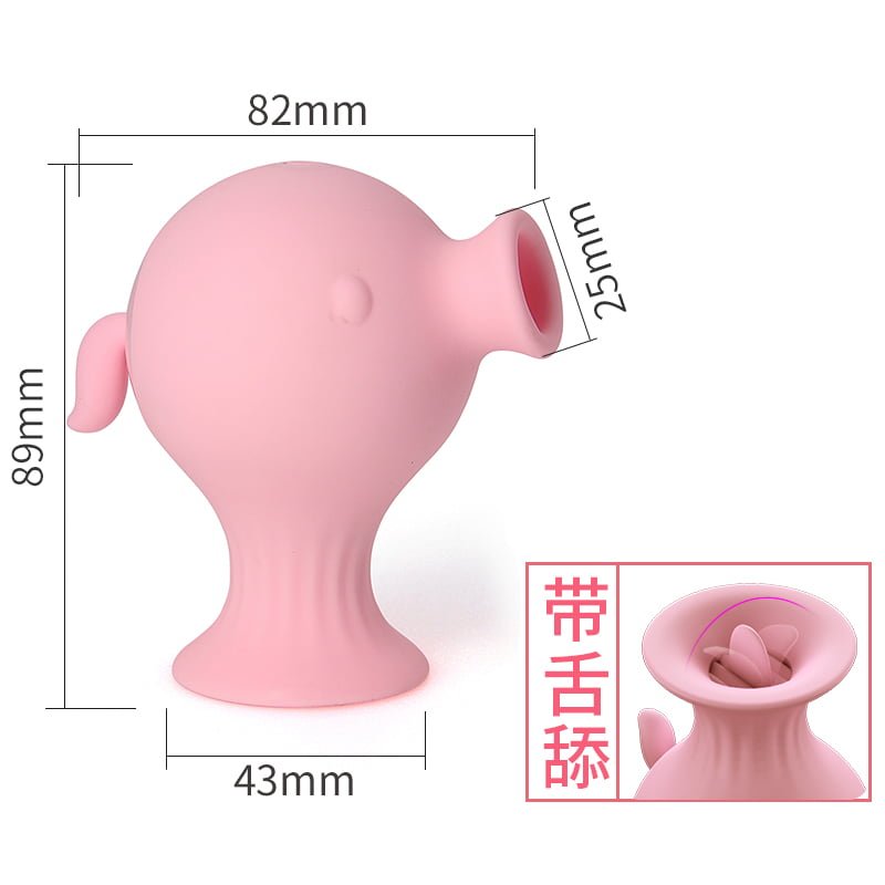 Estimulador de Clitóris Cavalo Marinho com língua e 12 Modos de Vibração e Sucção Recarregável Cod. BB 1003 - Imagem 4