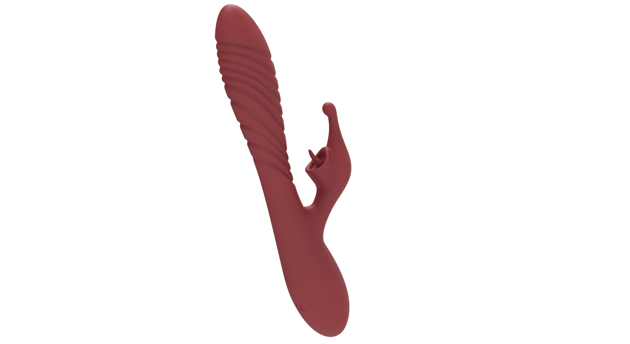 L&B--Vibrador com Estimulador de Clitóris e 10 Modos de Vibração e Aquecimento Recarregável Cod. XS 1020