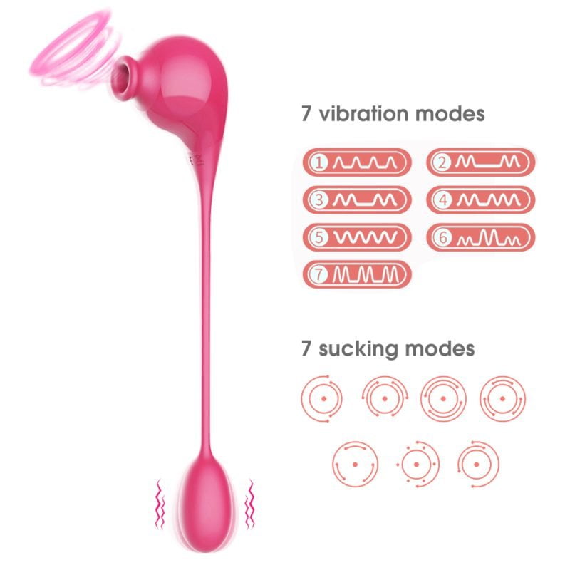 Vibrador com Ponta Dupla com 10 Modos de Vibração e Pulsação LEVE Recarregável Cod. XJ 1026