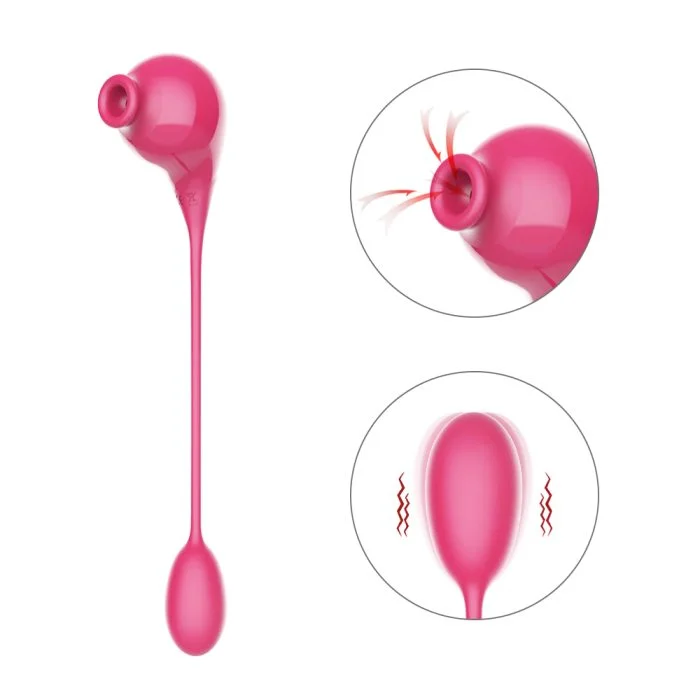 Vibrador com Ponta Dupla com 10 Modos de Vibração e Pulsação LEVE Recarregável Cod. XJ 1026 - Imagem 2