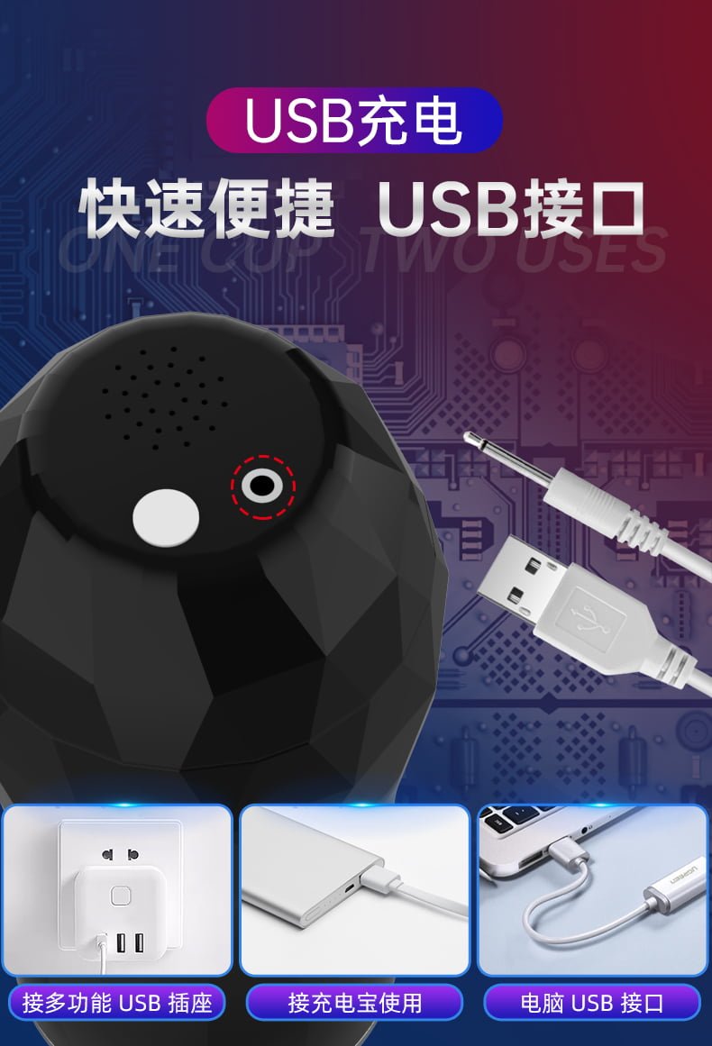 Masturbador Masculino Formato Vagina com 12 Modos de Vibração Recarregável Cod. BC1081 - Imagem 2