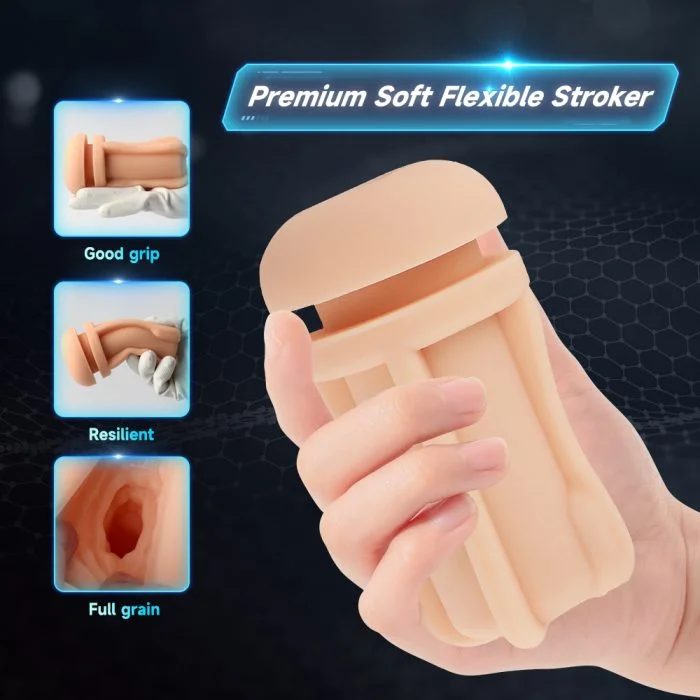 Masturbador Masculino com 12 Modos de Sucção com Voz Recarregável Cod. BC1089 - Imagem 2
