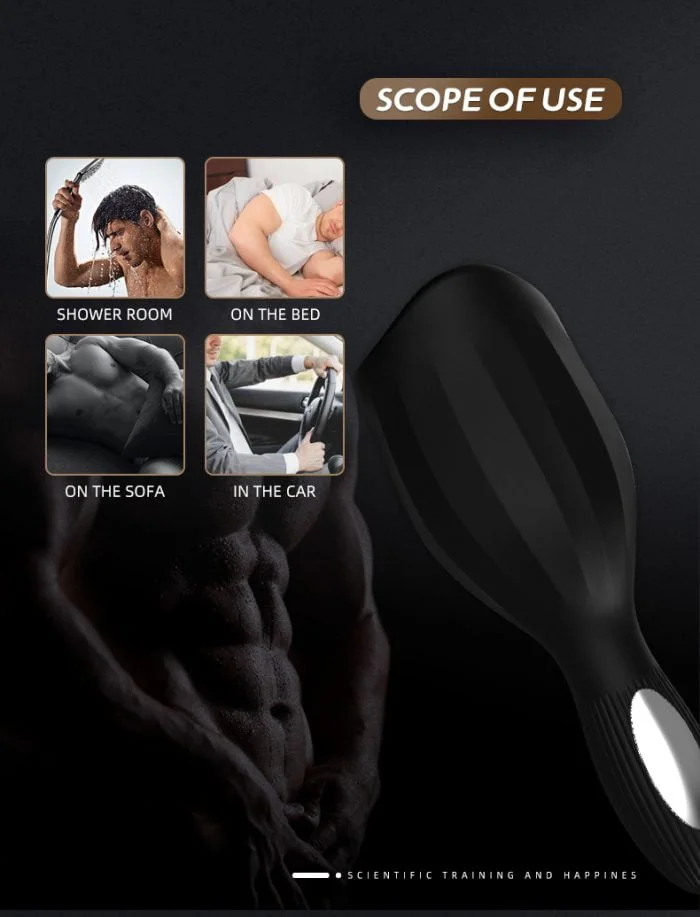 Masturbador Masculino com 12 Modos de Vibração Recarregável Cod. BC1088 - Imagem 4