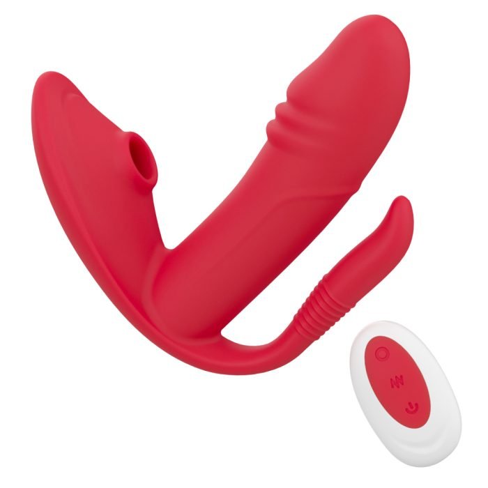 Vibrador Triplo com 7 Modos de Vibração e Pulsação Recarregável Cod. BX 1044