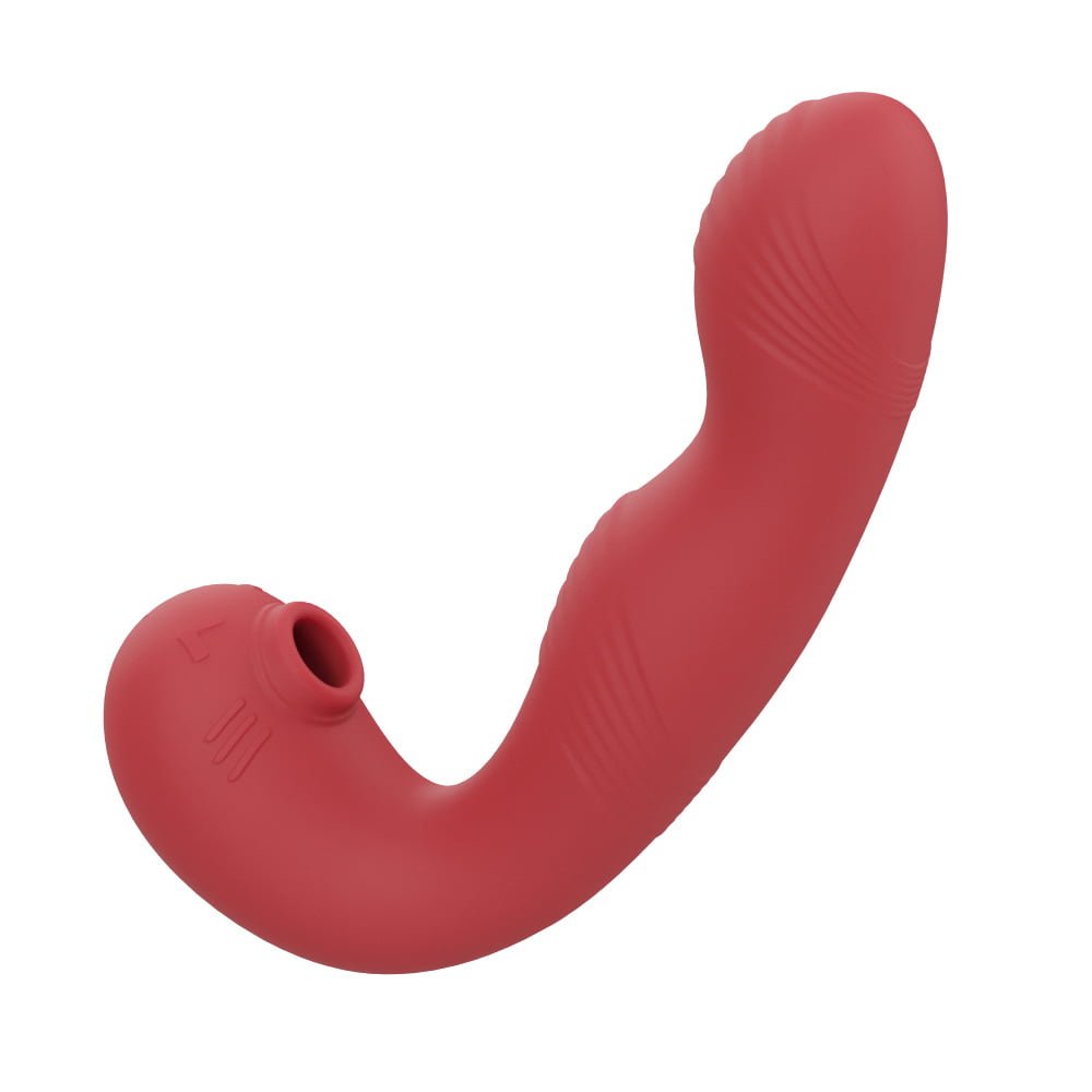 Vibrador de Ponto G com 7 Modos de Vibração com Sucção e movimentos de dedos Recarregável Cod. BX 1034