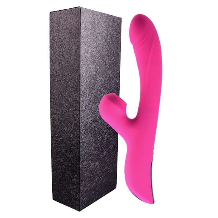 Vibrador com Estimulador de Clitóris e com 10 Modos de Pulsação e Vibração Recarregável Cod. XH 1021