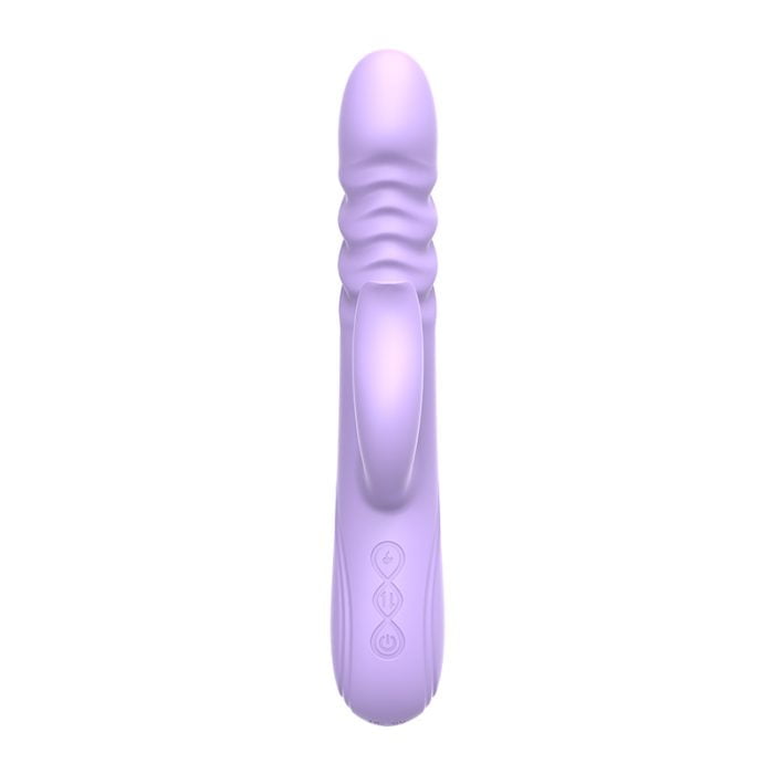 Vibrador com Estimulador de Clitóris com 10 Modos de Vai e Vem com Aquecimento Recarregável Cod. BH 1052 - Image 4