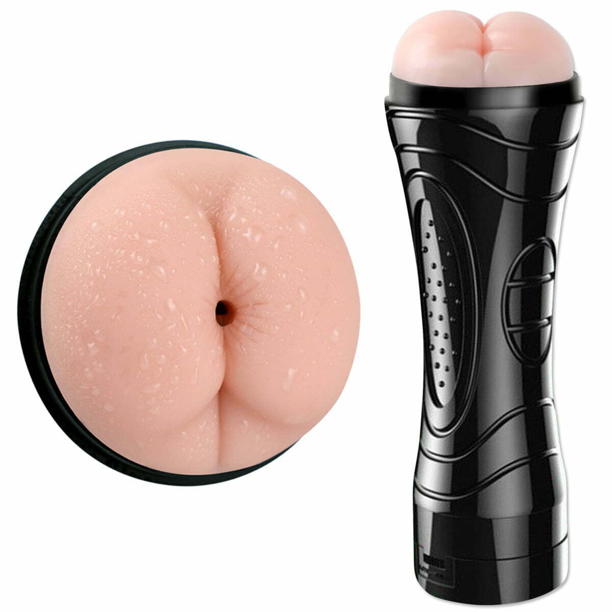 Masturbador Lanterna Alta Simulação de Anal Vibratório á Pilha Cod. XV 1028 - Imagem 2