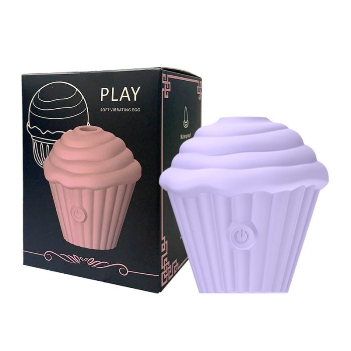 Sugador de Clitóris Cupcake com 5 Modos de Pulsador Recarregável Cod. BH 1055