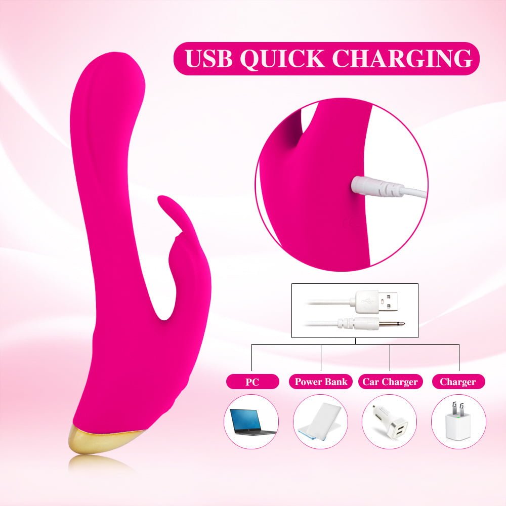 Vibrador com Estimulador de Clitóris e 7 Modos de Vibração Recarregável Cod. BX 1040 - Imagem 4