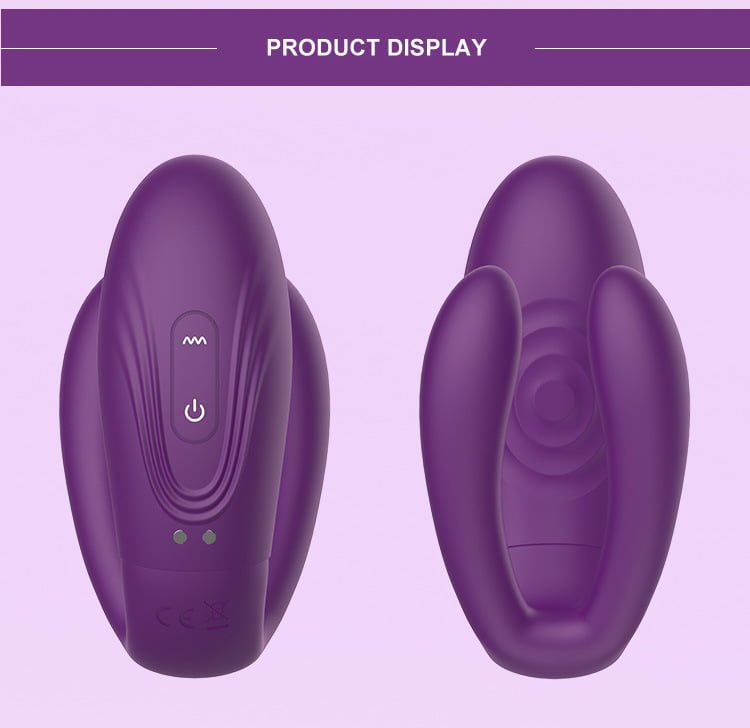 Vibrador de Casal Trigeminal Elves com 11 Modos de Vibração e Pulsação Recarregável Cod. BX 1041 - Imagem 3