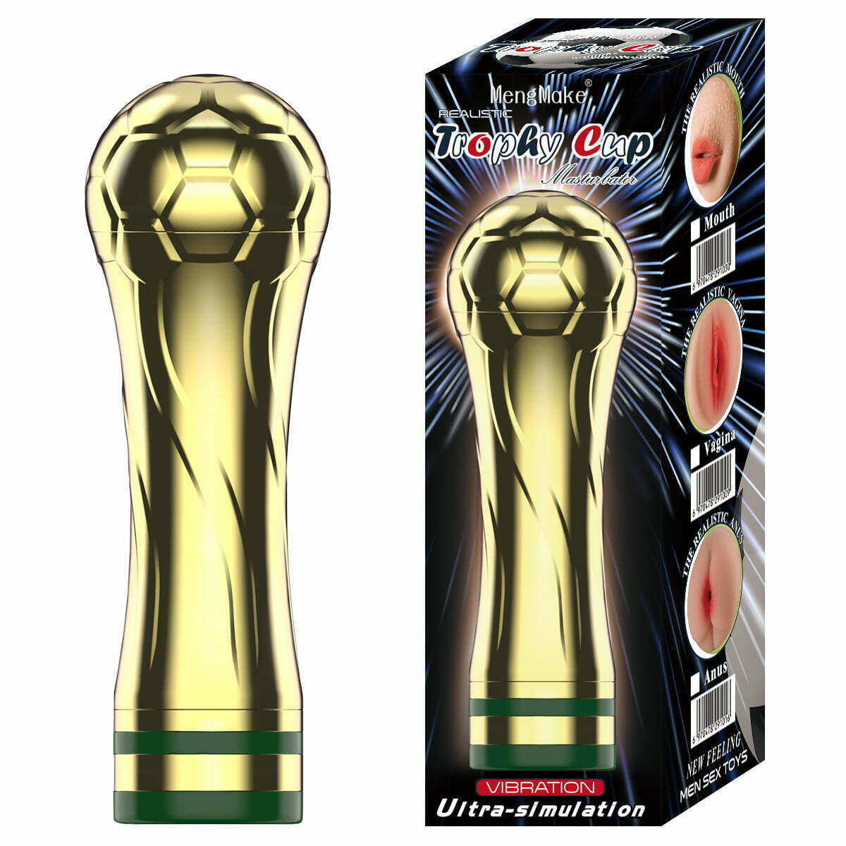 Masturbador Lanterna Masculino Formato de Boca a Pilha – Taça da Copa Cod. XV 1027 - Imagem 3