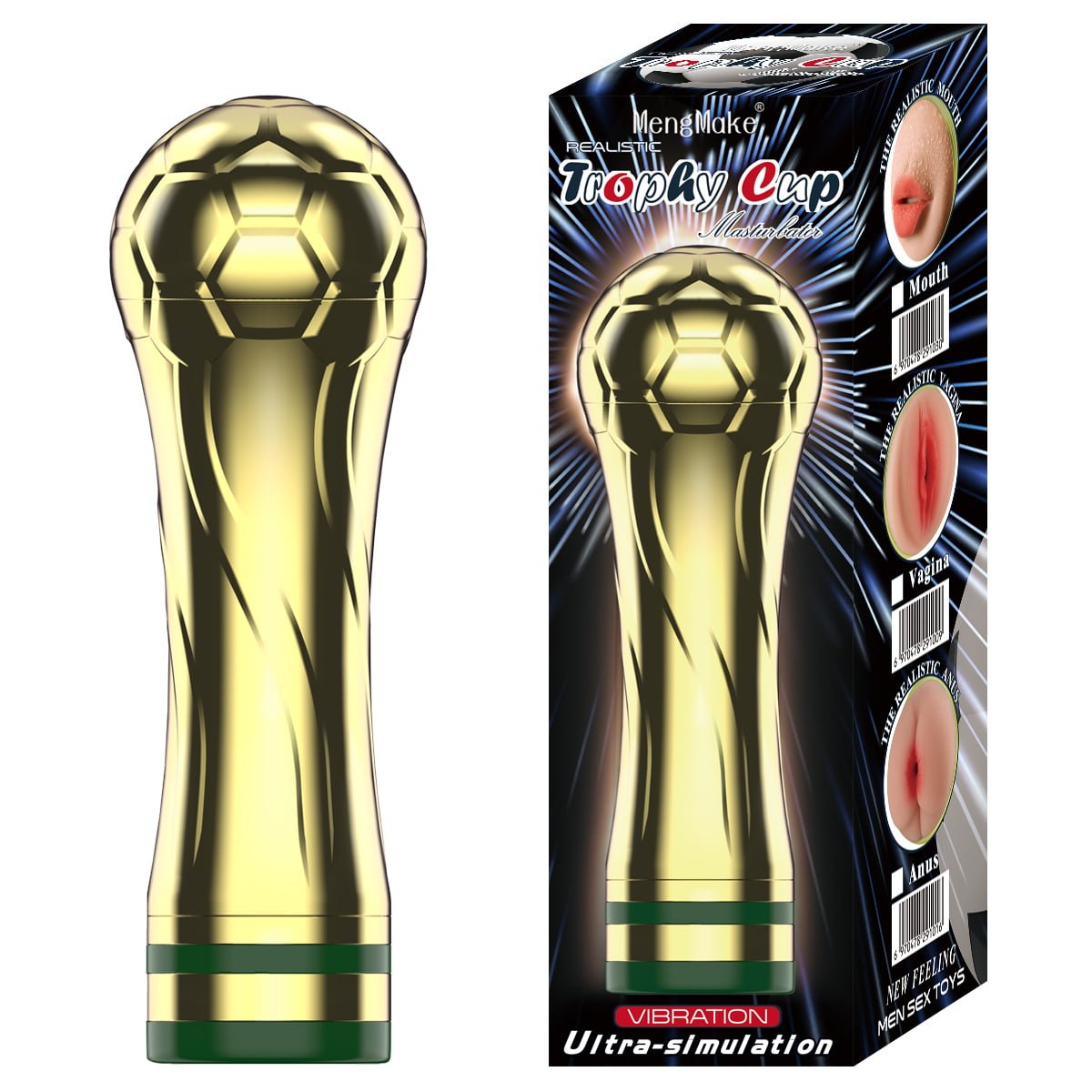 Masturbador Lanterna Masculino Formato de Ânus a Pilha – Taça da Copa Cod. XV 1026 - Imagem 2