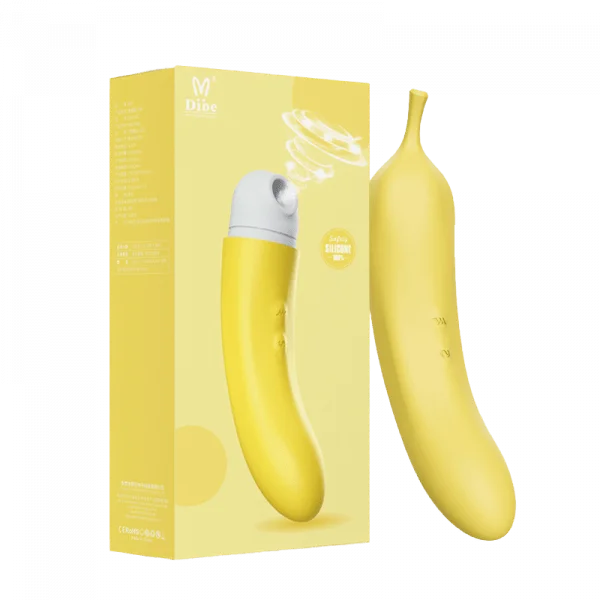 Pulsador do Clitóris Formato Banana com 7 Modos de Pulsação Recarregável Cod. XE 1013