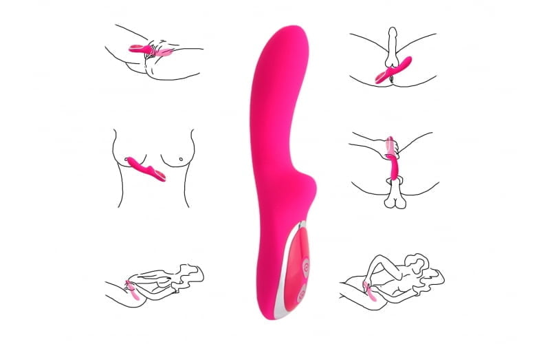 Vibrador com Estimulador de Clitóris com 10 Modos de Vibração Recarregável Cod. XN 1031 - Imagem 2