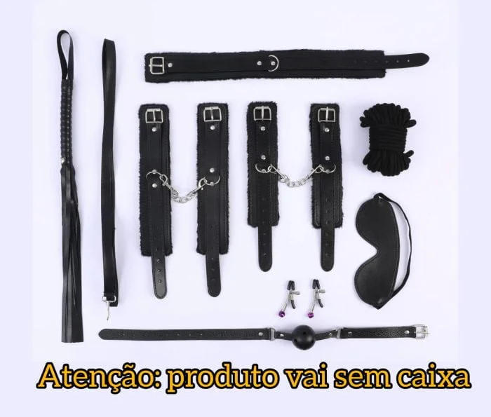 Kit Bondage com Grampo de Mamilo 8 peças Cod. BL 10089