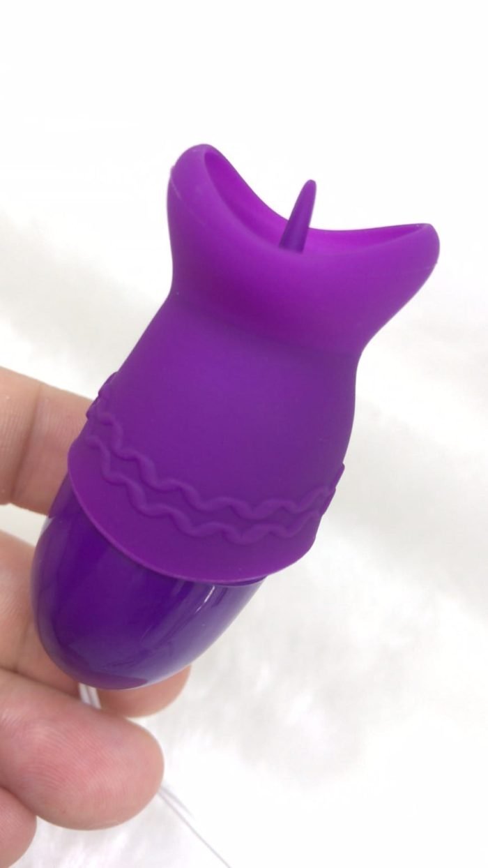 Vibrador Bullet Duplo com Língua Vibração Única Cod. XD 1040