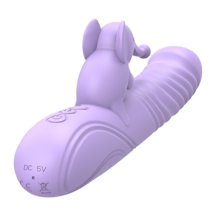 Vibrador com Estimulador de Clitóris com 10 Modos de Vibração Vai e Vem Recarregável Cod. BH 1045 - Image 2