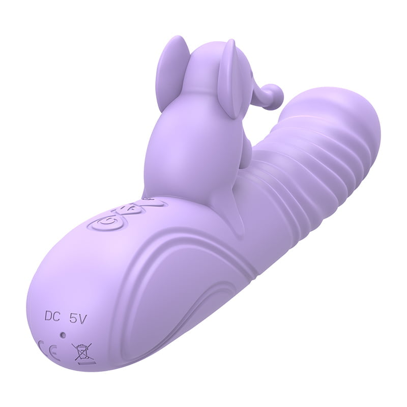 Vibrador com Estimulador de Clitóris com 10 Modos de Vibração Vai e Vem Recarregável Cod. BH 1045 - Imagem 2
