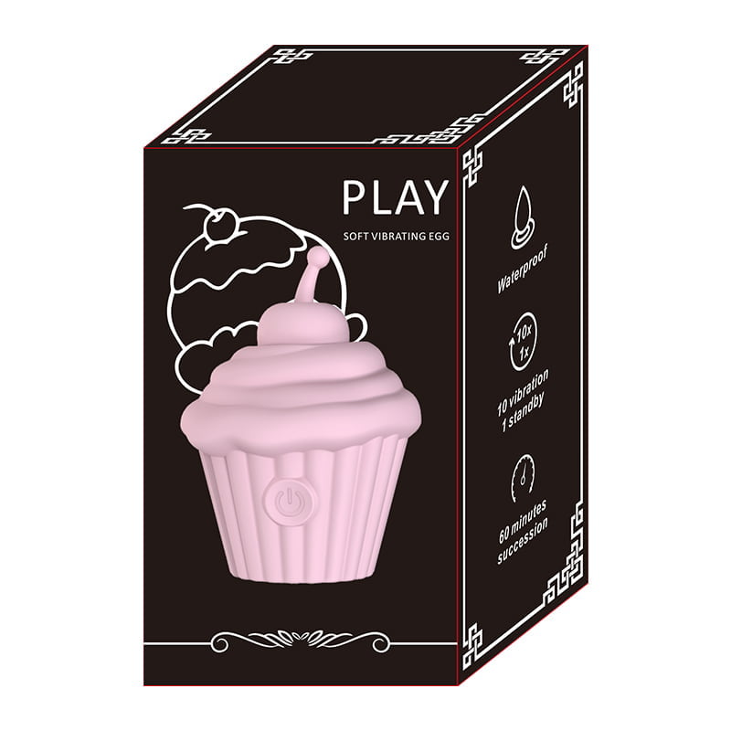 Estimulador de Clitóris Cupcake com 10 Modos de Vibração Recarregável Cod. BH 1047