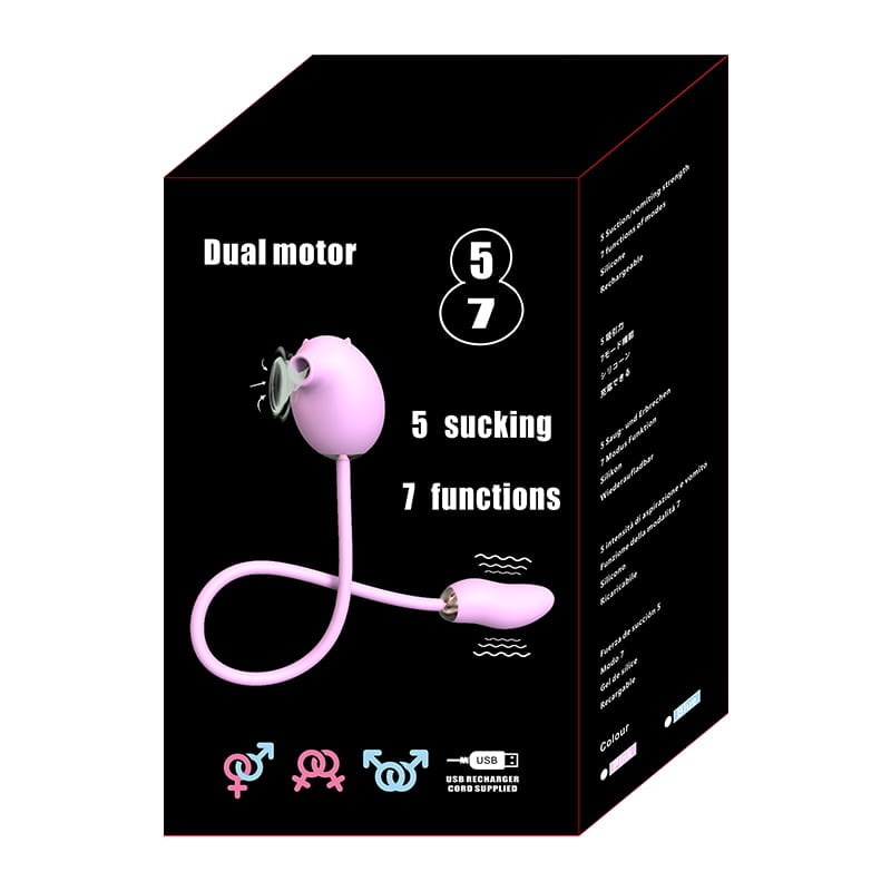 Vibrador e Estimulador de Clitóris Bichinho com 7 Modos de Vibração e Sucção Recarregável Cod. BH 1057 - Imagem 2