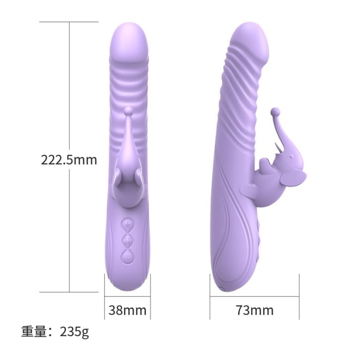 Vibrador com Estimulador de Clitóris com 10 Modos de Vibração Vai e Vem Recarregável Cod. BH 1045 - Image 3