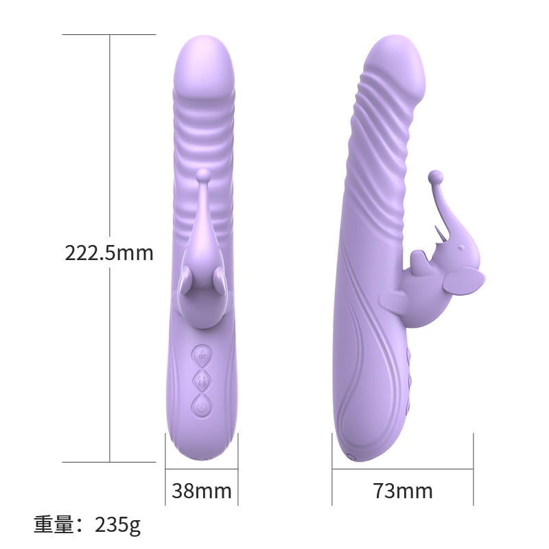 Vibrador com Estimulador de Clitóris com 10 Modos de Vibração Vai e Vem Recarregável Cod. BH 1045 - Imagem 3