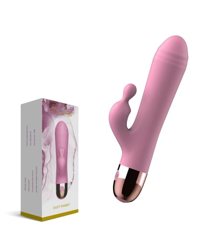 Vibrador com Estimulador de Clitóris com 10 Modos de Vibração Recarregável Cod. BK 1005 - Image 3