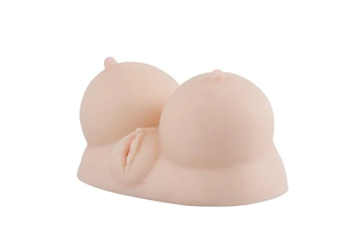 Masturbador Formato Peitos e Vagina  em Silicone Cod. XK 1012 - Image 3