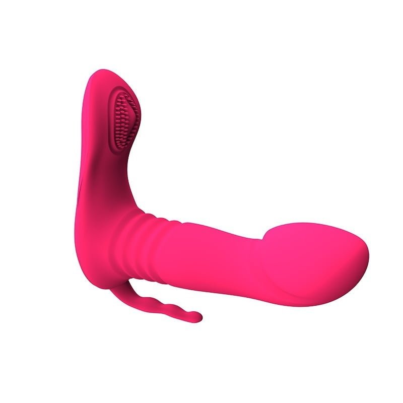 Vibrador de Ponto G Tripla Estimulação por Aplicativo com 8 Modos de Vibração Recarregável Cod. XE 1009 - Imagem 2