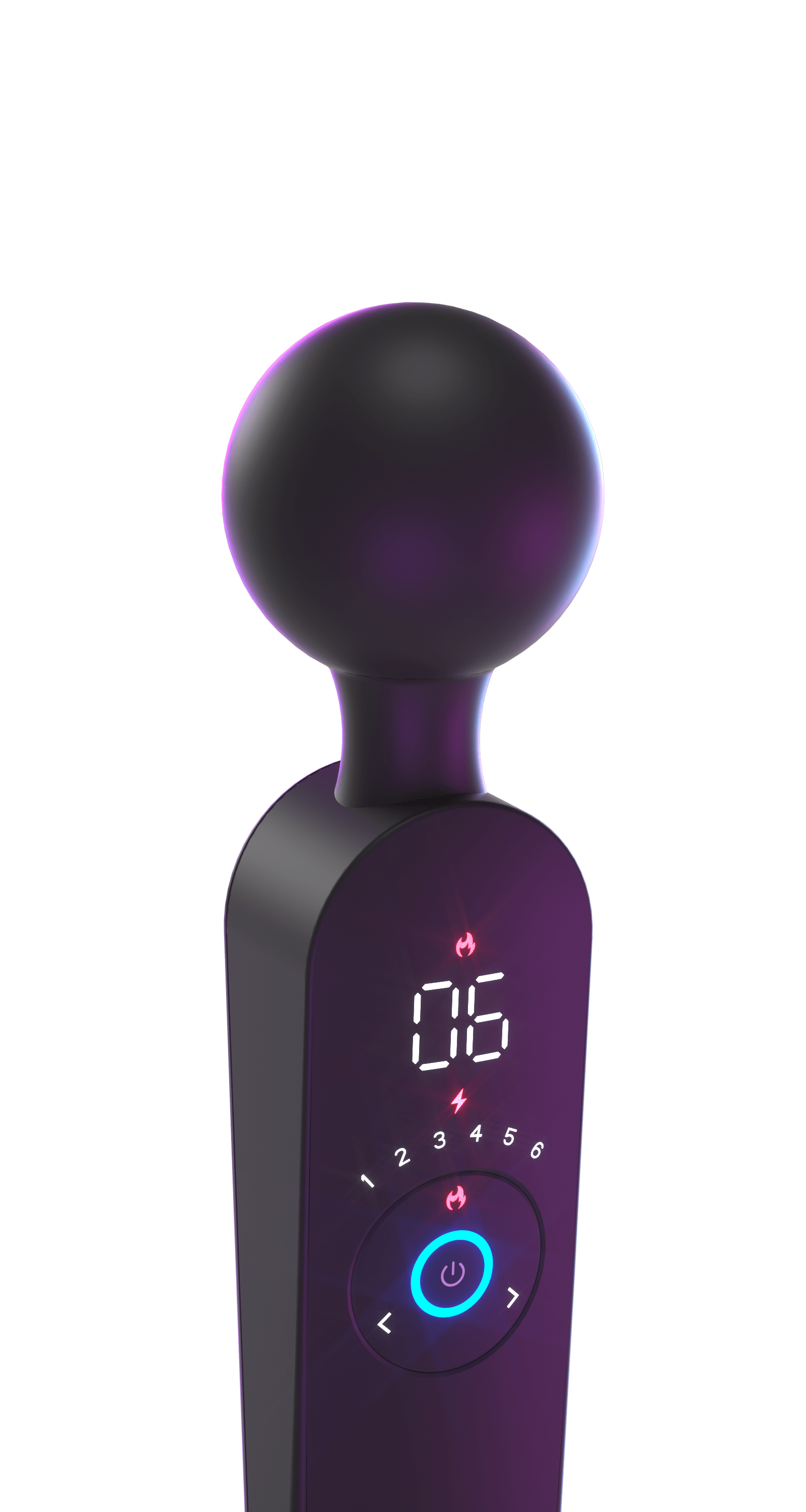 Massageador Varinha Mágica com 12 Modos de Vibração e Aquecimento Recarregável com Painel Cod. XD 1027 - Imagem 2