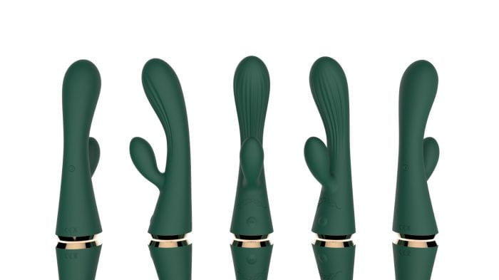 Vibrador com Estimulador de Clitóris e 8 Modos de Vibração Recarregável Cod. XL 1003