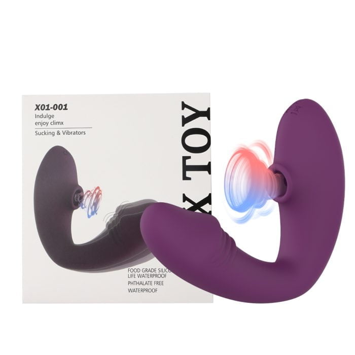 Vibrador de ponto G e Sucção 10 Vibrações Recarregável Cod. BX 1029