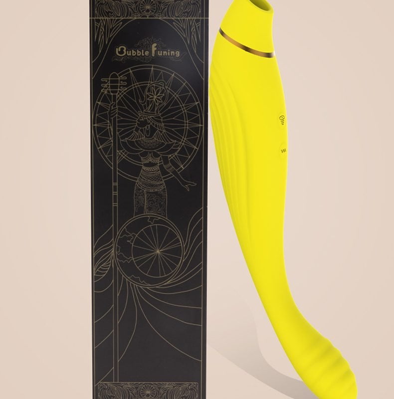 Vibrador com Estimulador 7 Modos de Vibração e Sucção Recarregável Cod. BX 1043